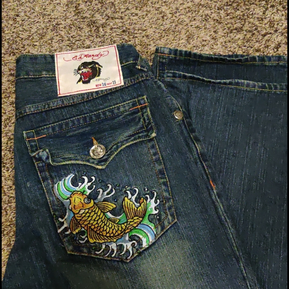 Ed Hardy vintage tattoo jeans